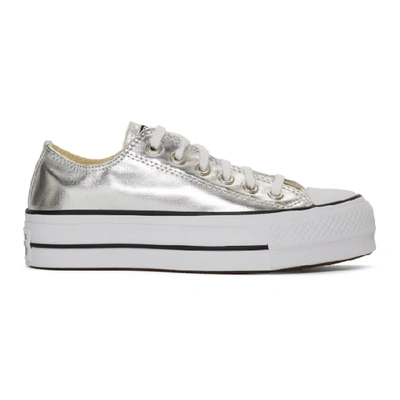 Shop Converse Silver Chuck Taylor All Star Lift Sneakers