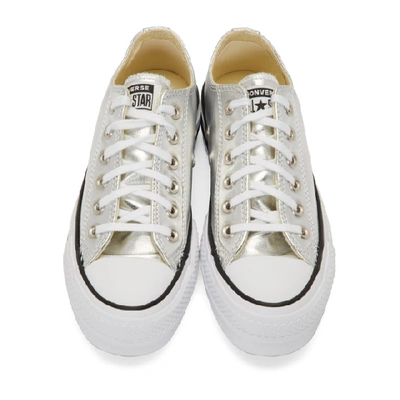 Shop Converse Silver Chuck Taylor All Star Lift Sneakers