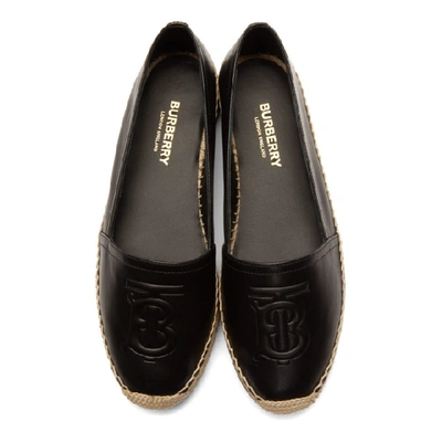 Shop Burberry Black Tabitha Espadrilles