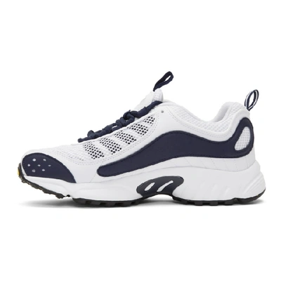 Shop Reebok White & Navy Daytona Dmx Ii Sneakers