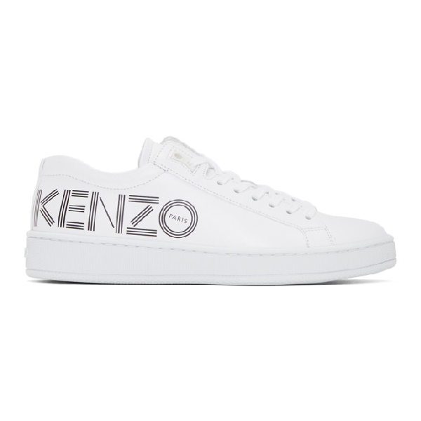 Kenzo Tennix White Leather Women's 