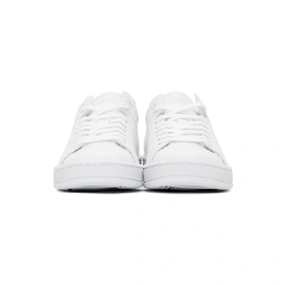 Shop Kenzo White Tennix Sneakers In 01 White