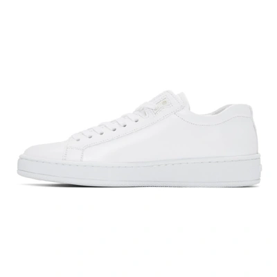 Shop Kenzo White Tennix Sneakers In 01 White