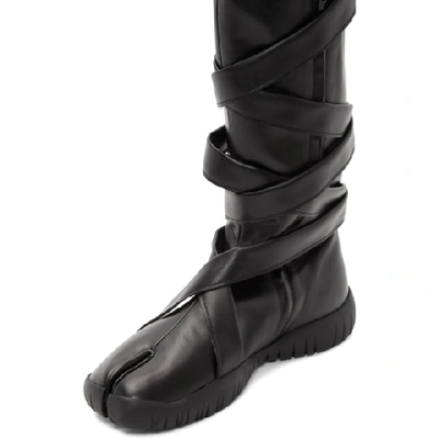 MAISON MARGIELA SSENSE 独家发售黑色长筒低跟足袋靴