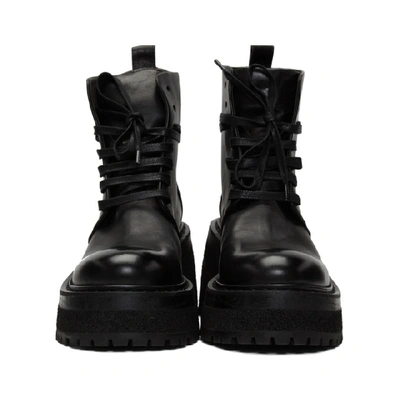 Shop Marsèll Marsell Black Carreta Anfibio Boots In 2866 Nero