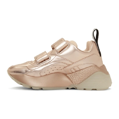 Shop Stella Mccartney Gold Eclypse Sneakers In 8260 Copper