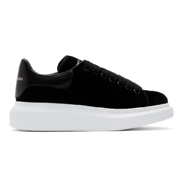 alexander mcqueen black and white trainers