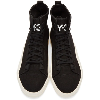 Shop Y-3 Black Yuben Mid Sneakers In Black-y3 /