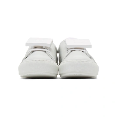Shop Acne Studios White Graphic Sneakers