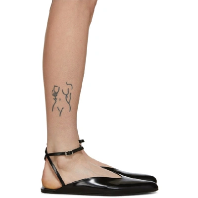 Shop Balenciaga Black Ballerina Flats In 1000 Black