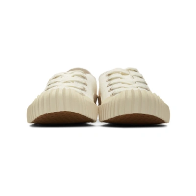 Shop Acne Studios White Bla Konst Logo Patch Sneakers In Ivory White
