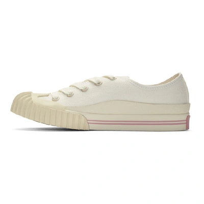 Shop Acne Studios White Bla Konst Logo Patch Sneakers In Ivory White