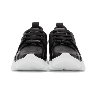 Shop Givenchy Black And White Basse Jaw Sneakers In 004 Black