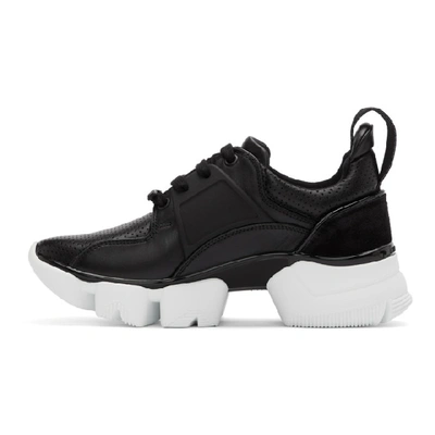 Shop Givenchy Black And White Basse Jaw Sneakers In 004 Black