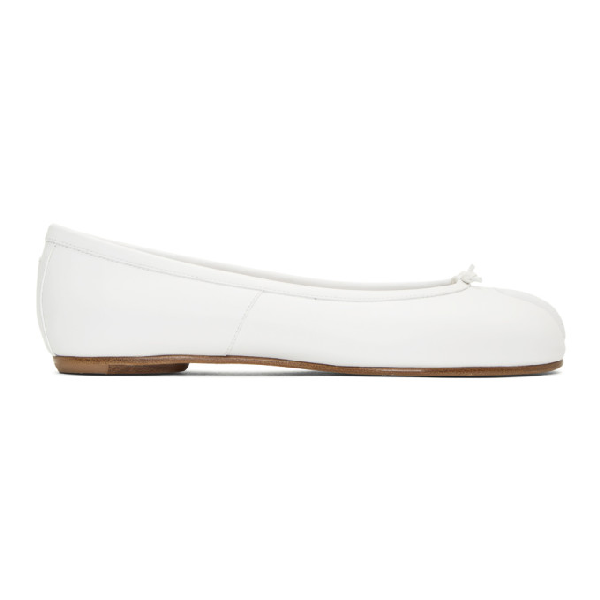 white ballerina pumps