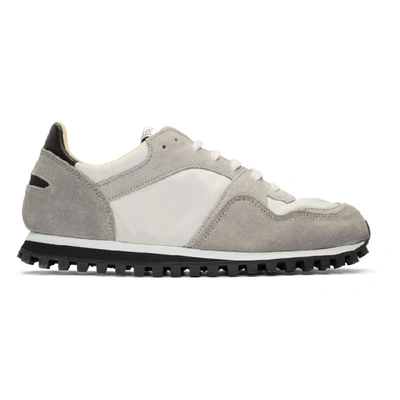 Shop Spalwart Grey Marathon Trail Low Gb Sneakers In Grey/white