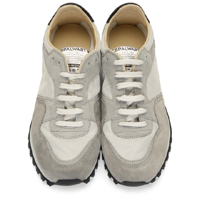 Shop Spalwart Grey Marathon Trail Low Gb Sneakers In Grey/white