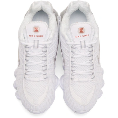 Shop Nike White Shox Tl Sneakers