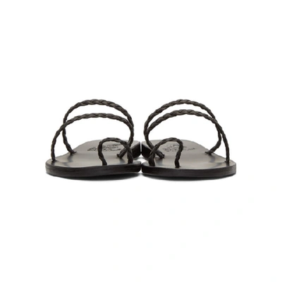 Shop Ancient Greek Sandals Black Katia Sandals