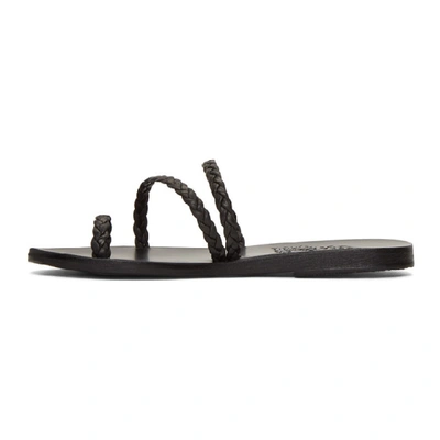 Shop Ancient Greek Sandals Black Katia Sandals