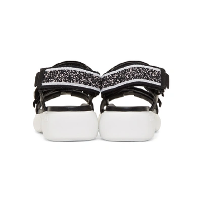Shop Prada Black Cloudbust Velcro Sandal
