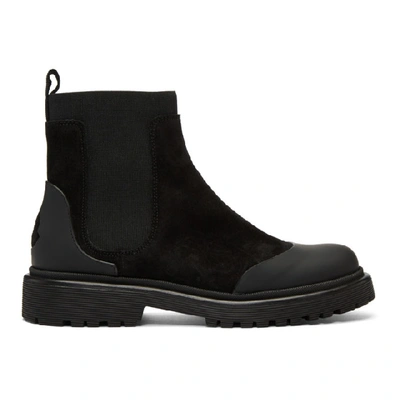 Shop Moncler Black Bathilde Boots In 999 Black