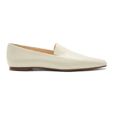 Shop The Row Grey Minimal Loafers In Prg Pearl G