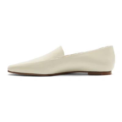 Shop The Row Grey Minimal Loafers In Prg Pearl G