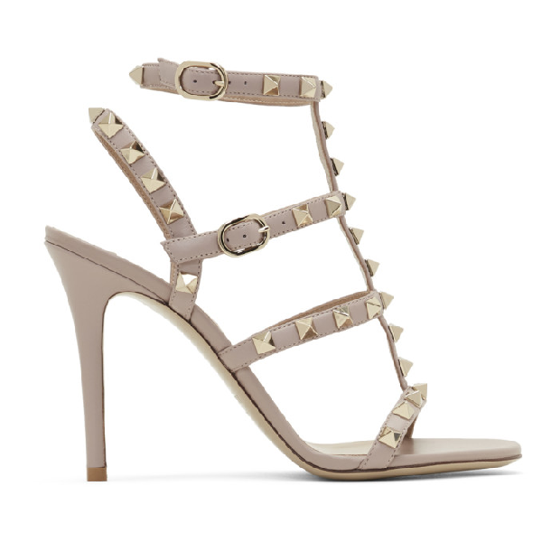 rockstud caged sandal