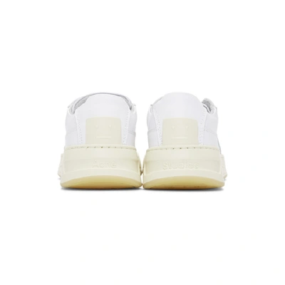 Shop Acne Studios White Steffey Sneakers In White/white