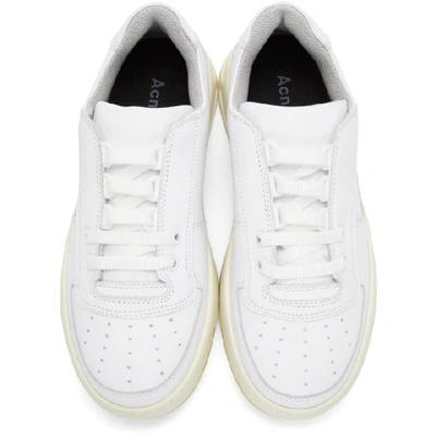 Shop Acne Studios White Steffey Sneakers In White/white