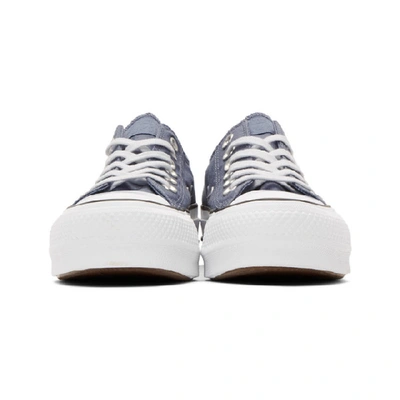 Shop Converse Blue Chuck Taylor All Star Lift Sneakers In Stellar Ind