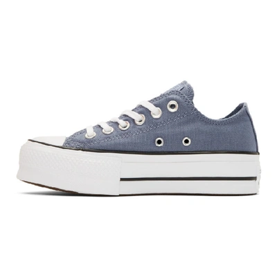 Shop Converse Blue Chuck Taylor All Star Lift Sneakers In Stellar Ind