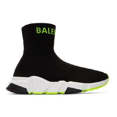 Balenciaga Speed Sneakers In 1047 Blk/ye