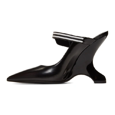 Shop Prada Black Spazzolato Mules