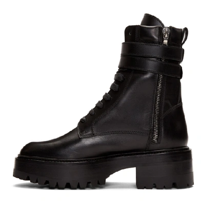 Shop Amiri Black Combat Boots