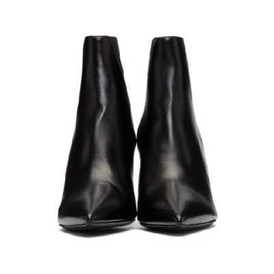 Shop Saint Laurent Black Kiki Heeled Chelsea Boots In 1000 Black