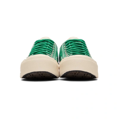 Shop Visvim Green Skagway Lo Patten Sneakers