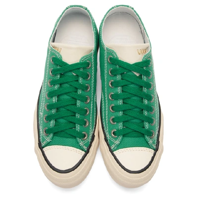 Shop Visvim Green Skagway Lo Patten Sneakers