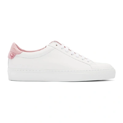Shop Givenchy White And Pink Urban Knots Sneakers In 671 Pink