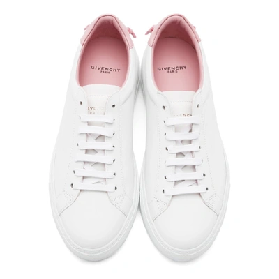 Shop Givenchy White And Pink Urban Knots Sneakers In 671 Pink