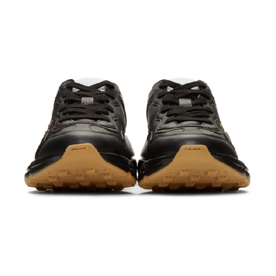 Shop Gucci Black Vintage Rython Sneakers