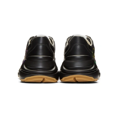 Shop Gucci Black Vintage Rython Sneakers