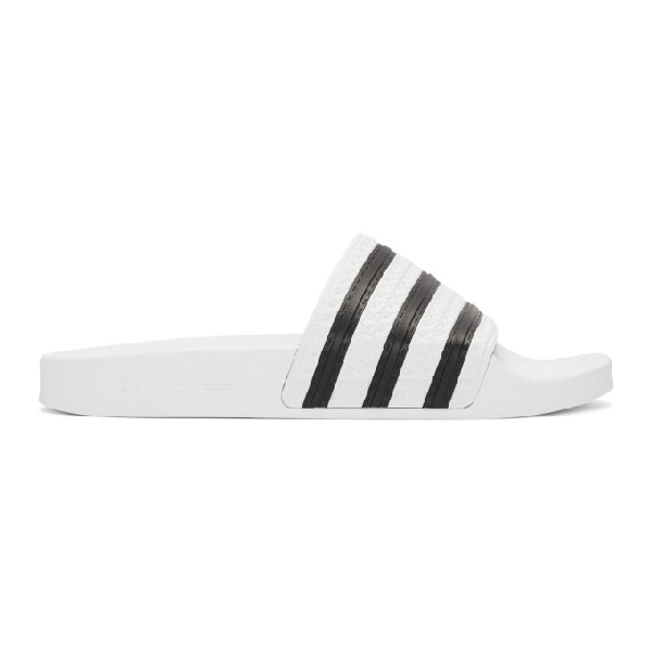 Adidas Originals 'adilette' Slide Sandal In White | ModeSens