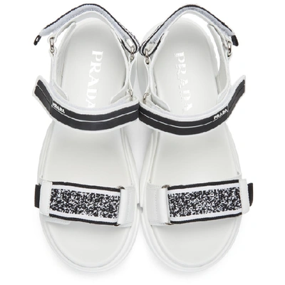 Shop Prada White Cloudbust Sandals