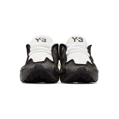 Shop Y-3 White Ren Sneakers In Black-y3 /