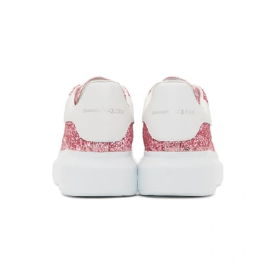 Shop Alexander Mcqueen Pink Galaxy Glitter Oversized Sneakers