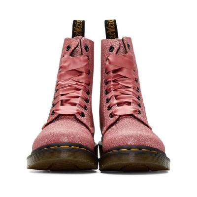 Shop Dr. Martens' Dr. Martens Pink Glitter 1460 Pascal Boots