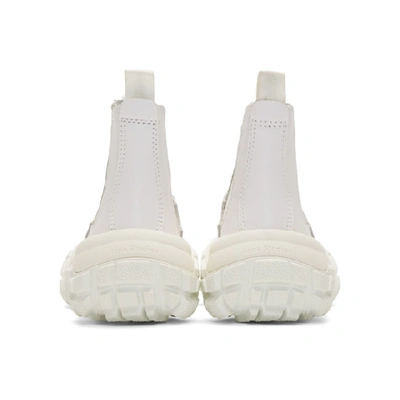 Shop Acne Studios White Gum Boots In White/white