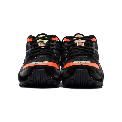 Shop Nike Black Shox Enigma Sneakers In Blk/crimson